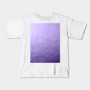 Ultra violet purple geometric mesh pattern Kids T-Shirt